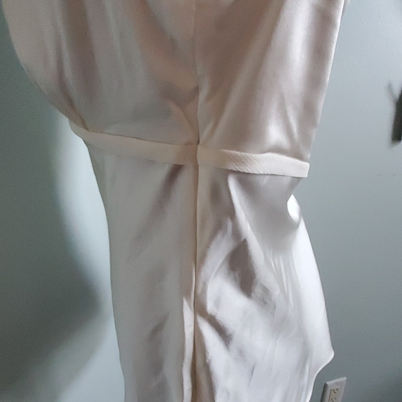 Express- NWT- Silk Sleeveless Dress Shirt Ivory- M - Picture 6 of 7